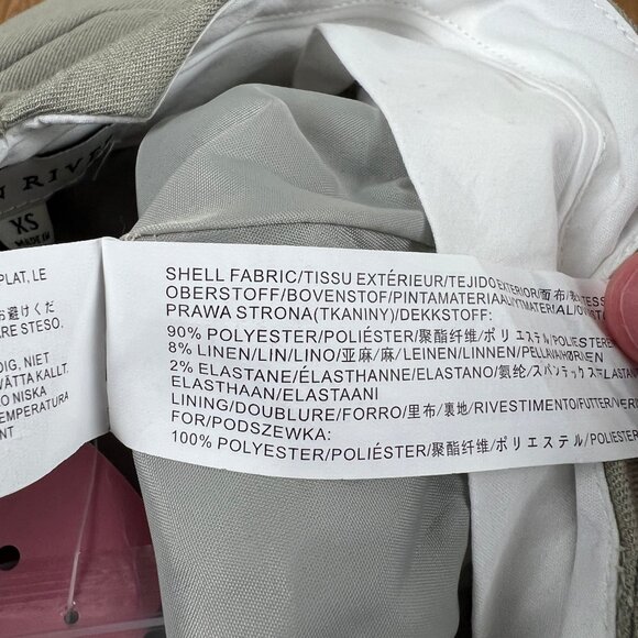 New Moon River Linen Blend High Waist Split Maxi Skirt Preppy Academia 2000s Y2K - Picture 6 of 9